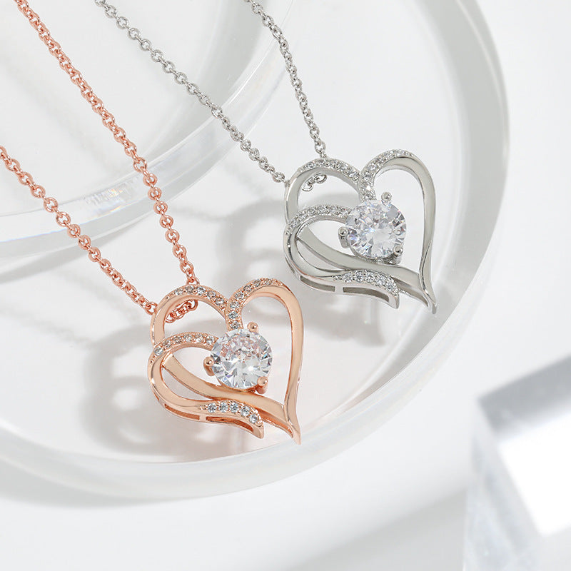 Zircon Heart-shaped Necklace