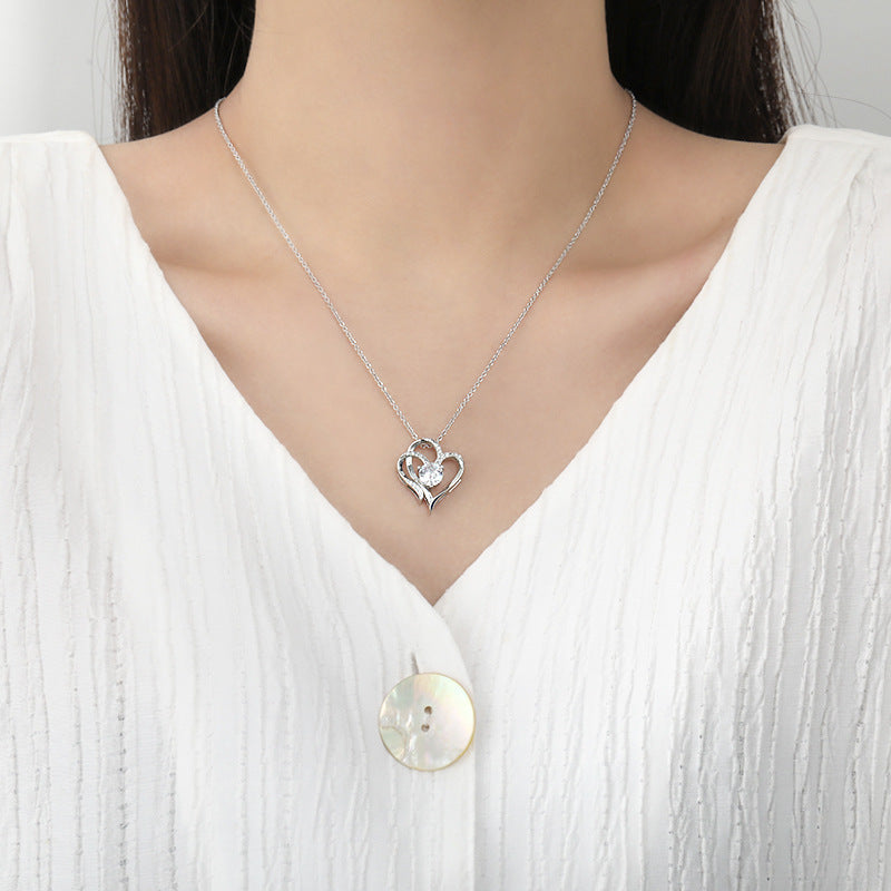 Zircon Heart-shaped Necklace