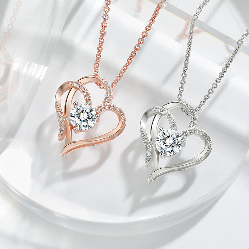 Zircon Heart-shaped Necklace