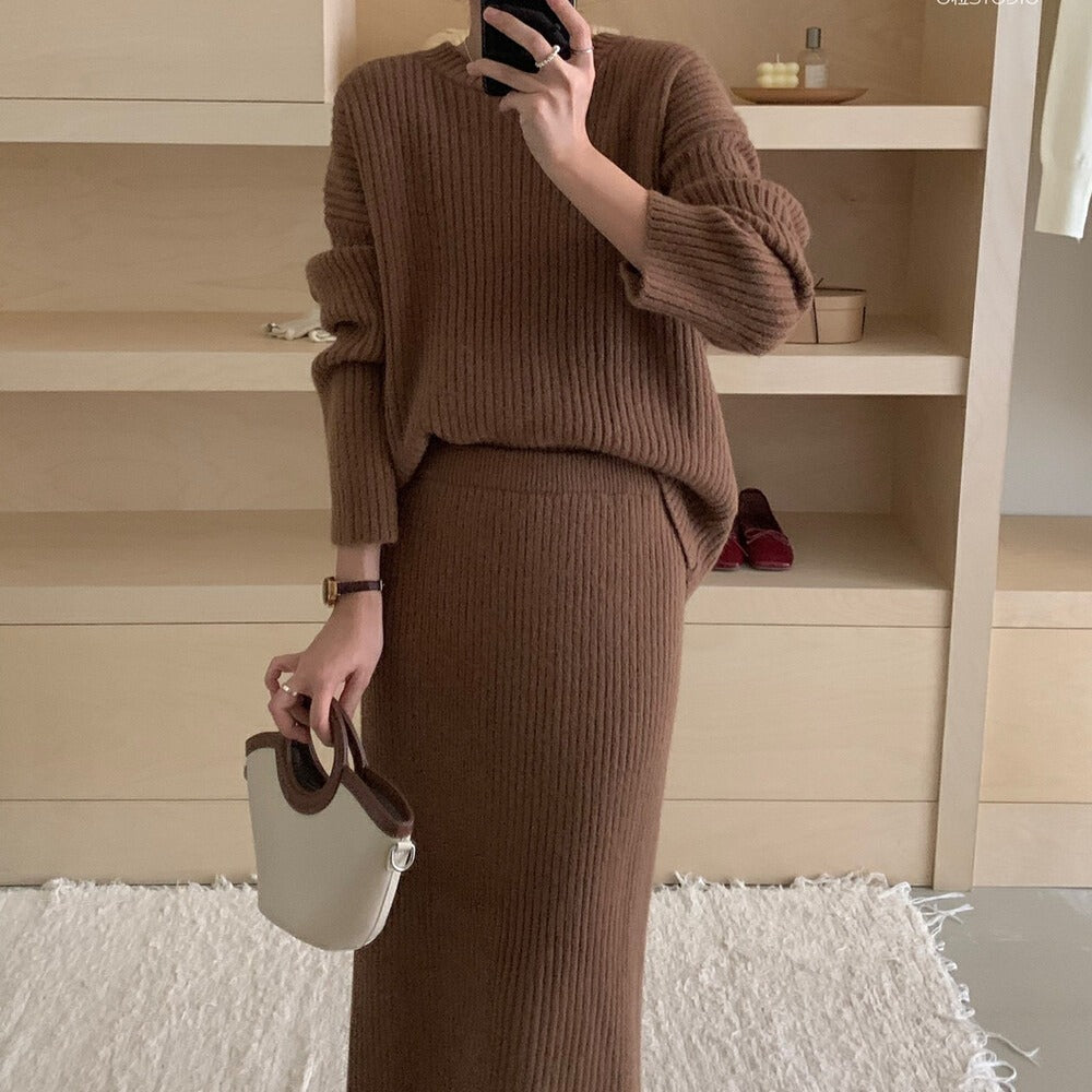 Sweater Suit Female Autumn And Winter Loose - Dress To Impress