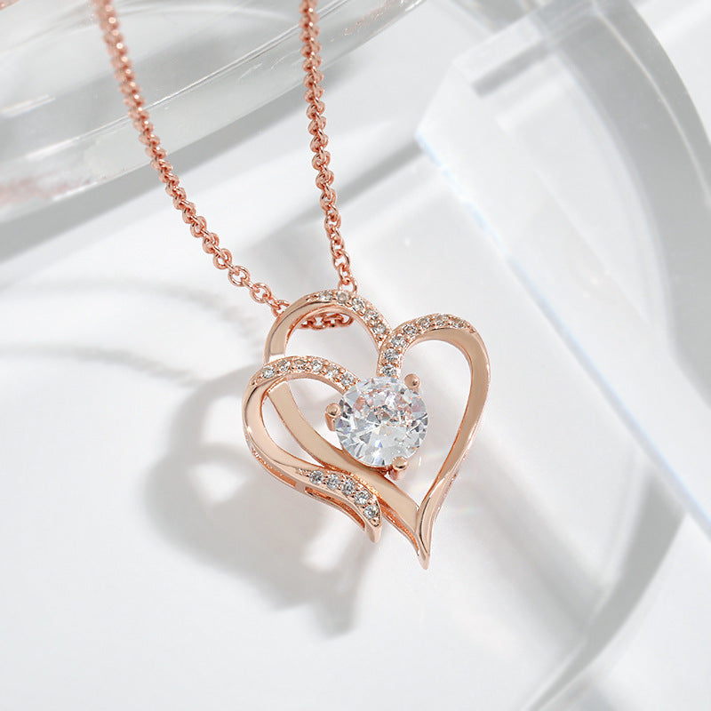 Zircon Heart-shaped Necklace