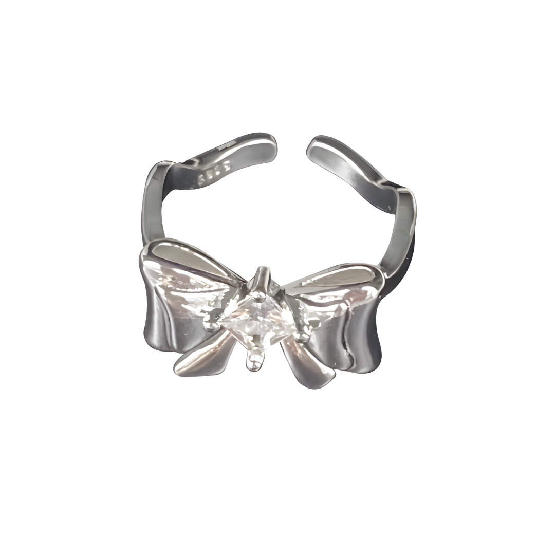 Bow Ballet 925 Sterling Silver Ring