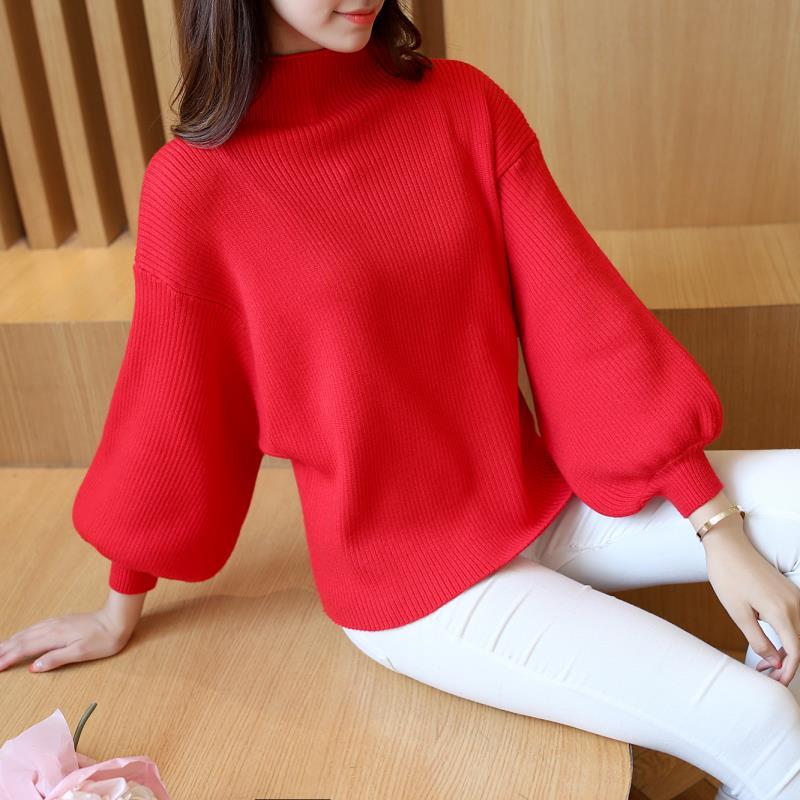 Irregular Design Turtleneck Sweater Women's Pullover - Dress To Impress