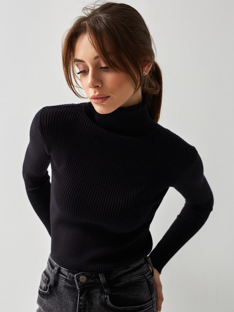 Women's Knitwear Turtleneck Pullover - Dress To Impress