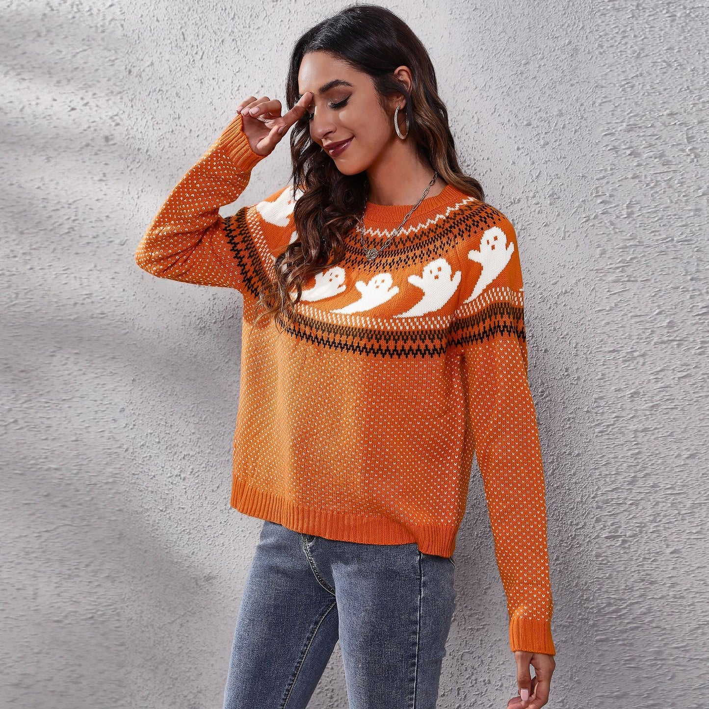 Halloween Basic Style Sweater