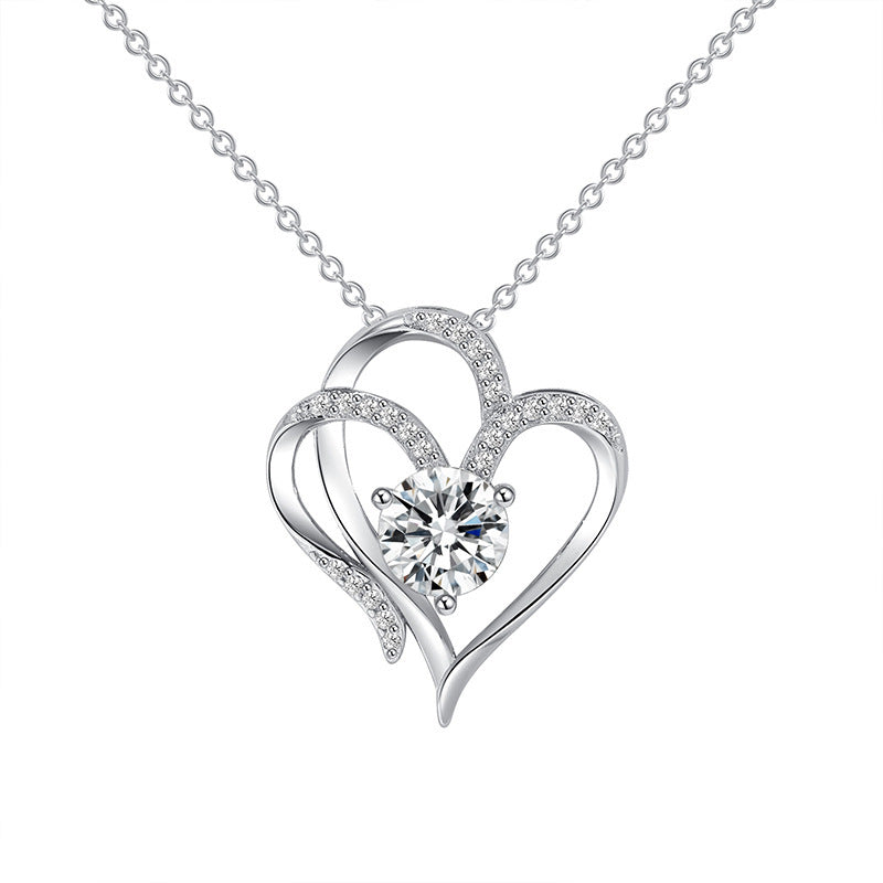 Zircon Heart-shaped Necklace