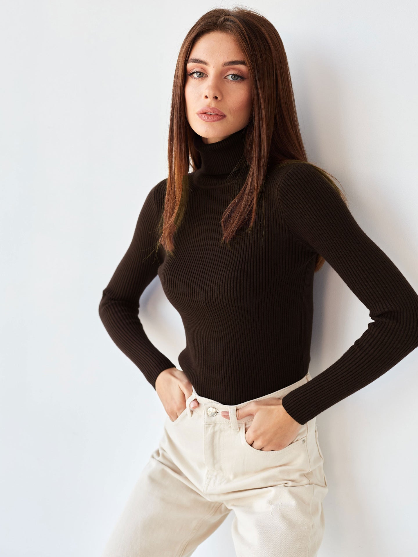 Women's Knitwear Turtleneck Pullover - Dress To Impress