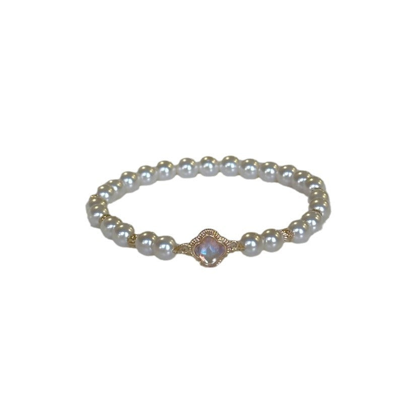 Pearl Clover Bracelet Exquisite Bracelet - Dress To Impress