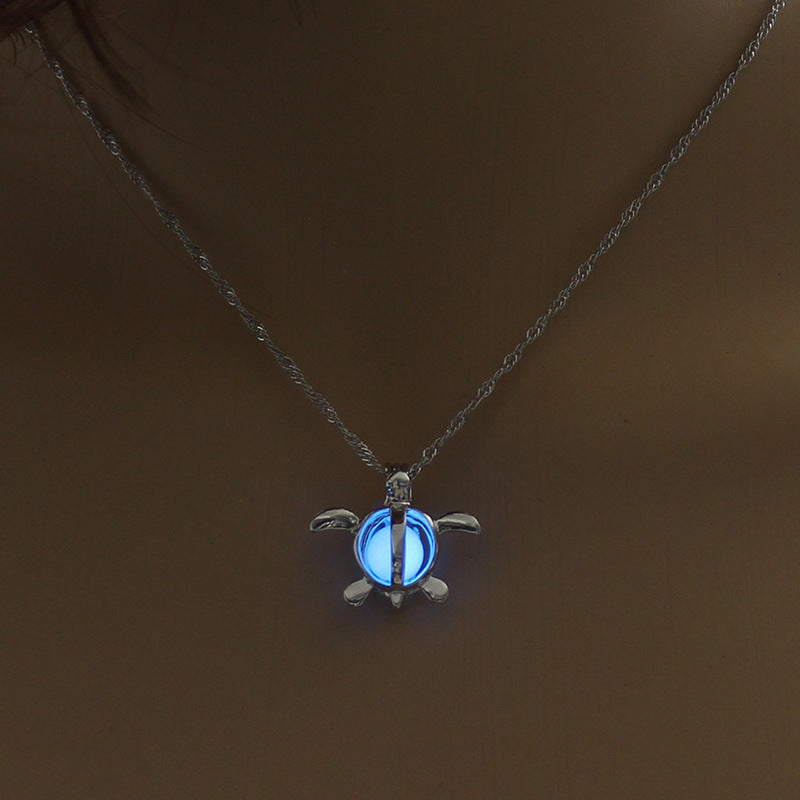 Natural Glowing Stone Necklace